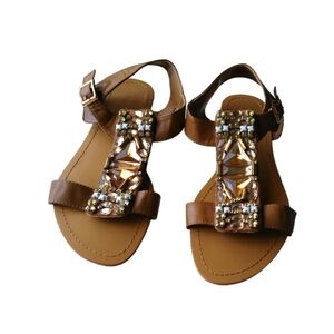 Tan Bling Sandals